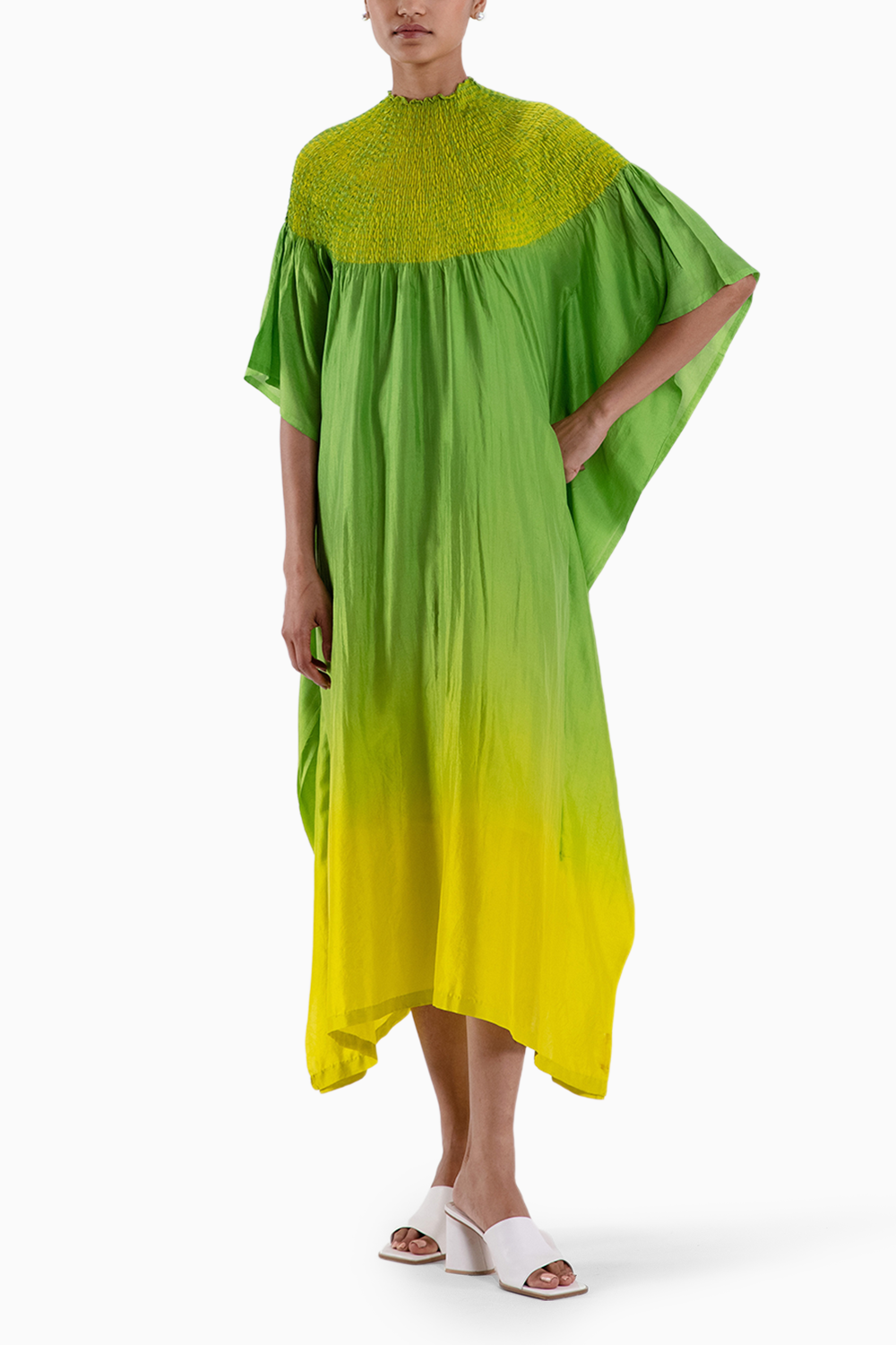 Ombre Green Sector Kaftan