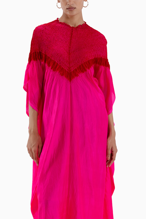 Fuchsia Triangle Kaftan