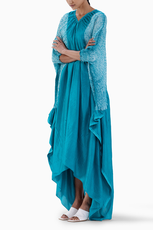 Blue Nami Sleeve Dress