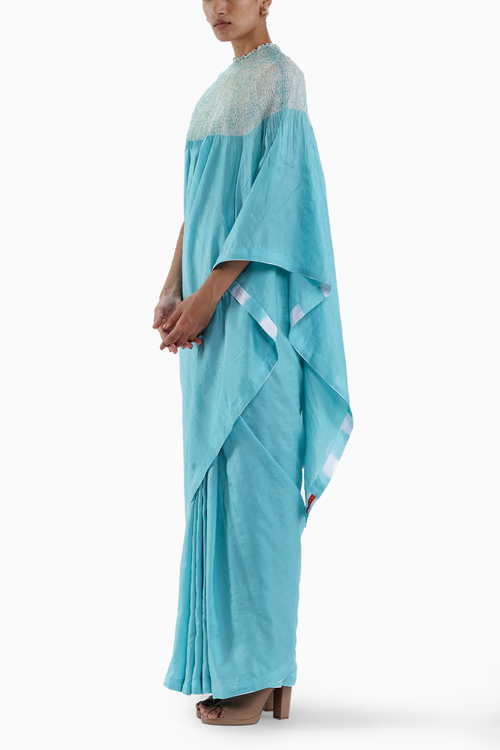 Blue Handsfree Saree 2.0