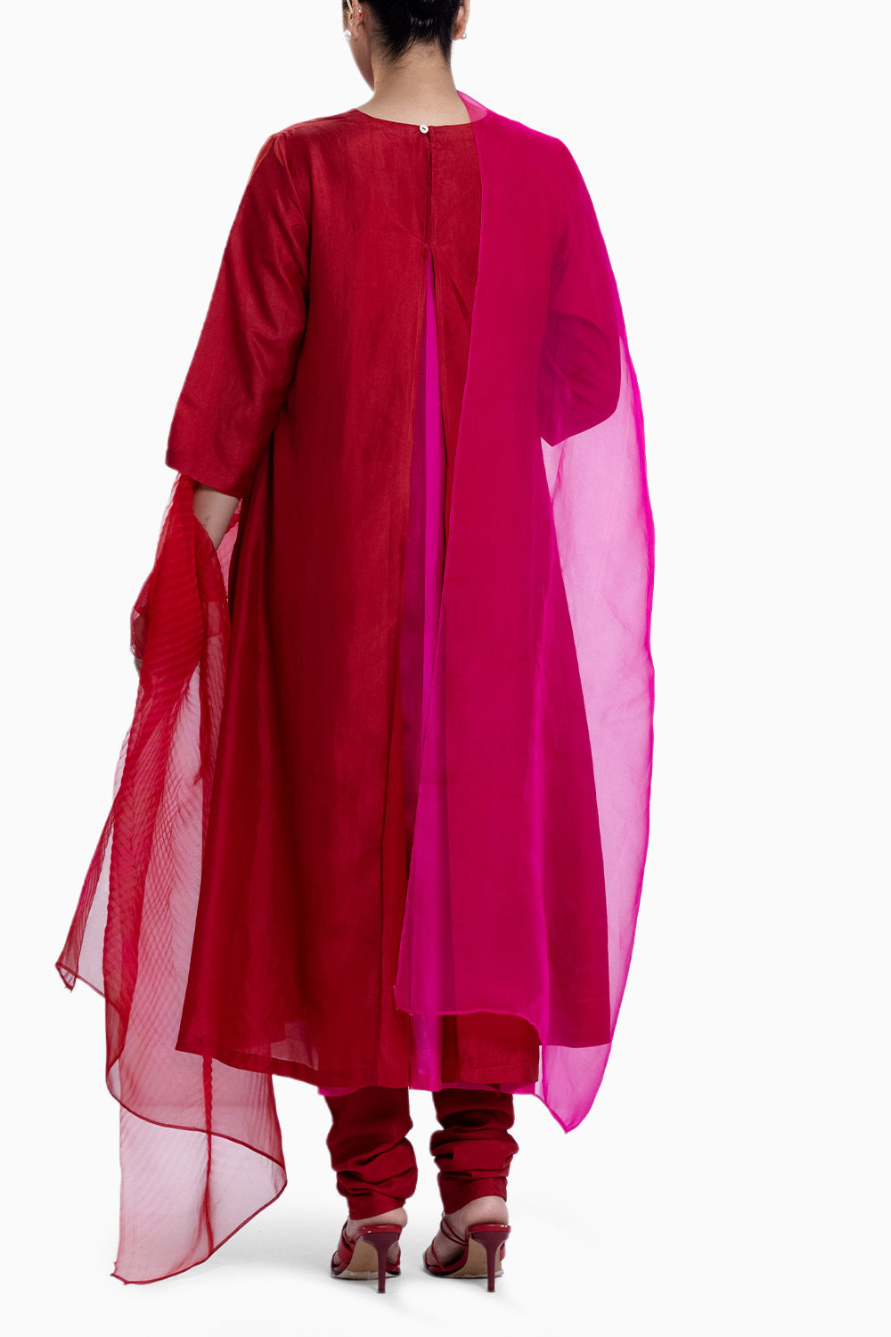 Rani Red Sea Peak Kurta Set