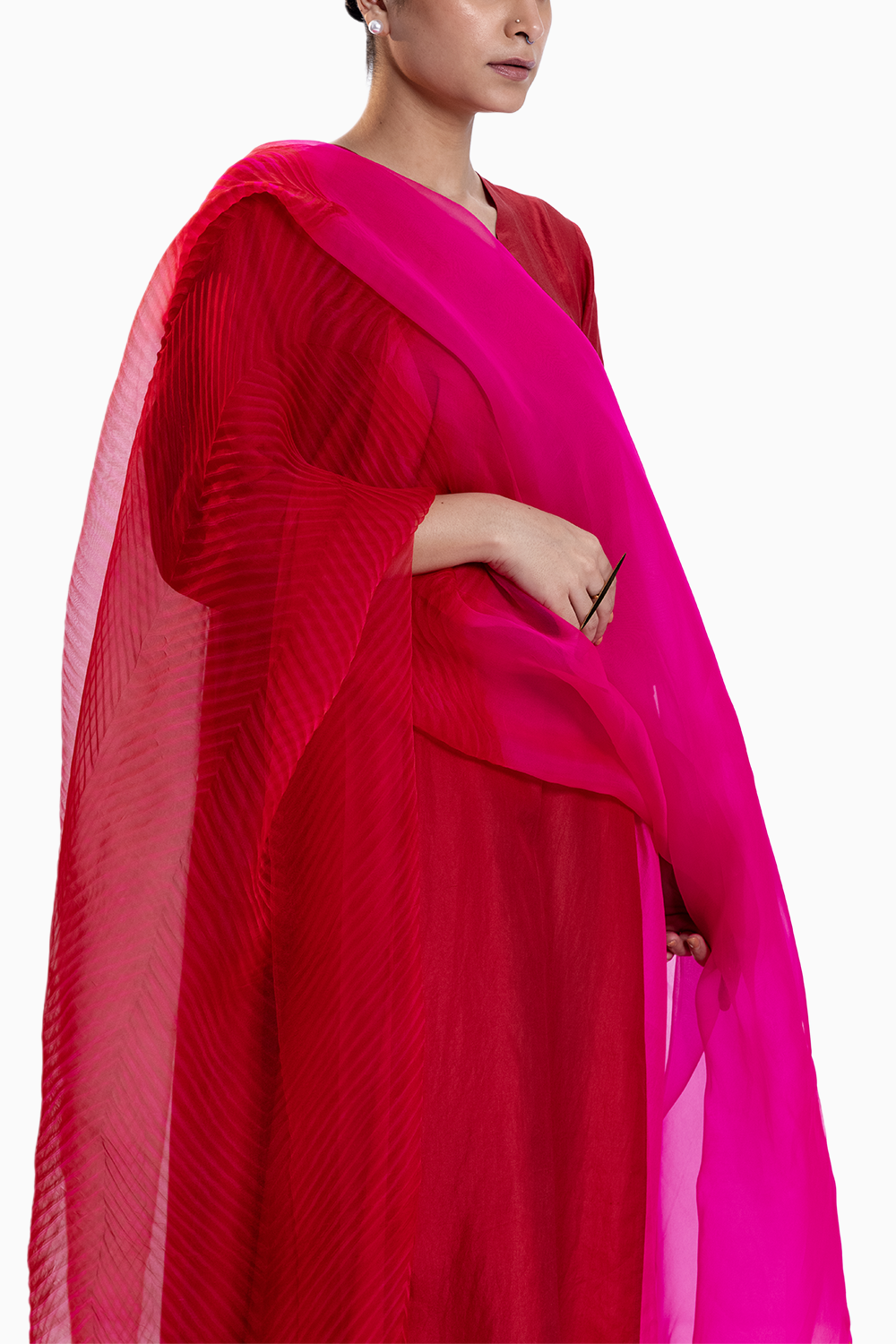 Rani Red Sea Peak Kurta Set