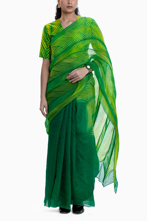 Emerald Sea Saree