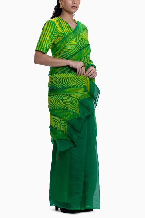 Emerald Sea Saree