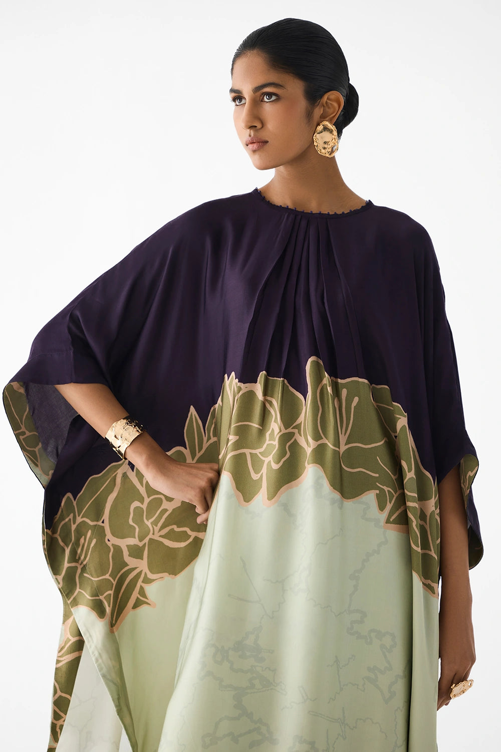 Green Alba Kimono Kurta and Pants