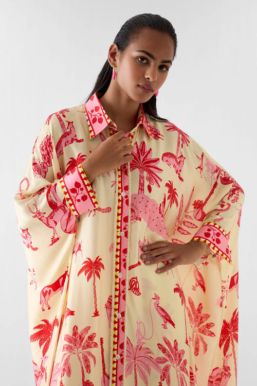 Sawai Front Button Kimono And Pants