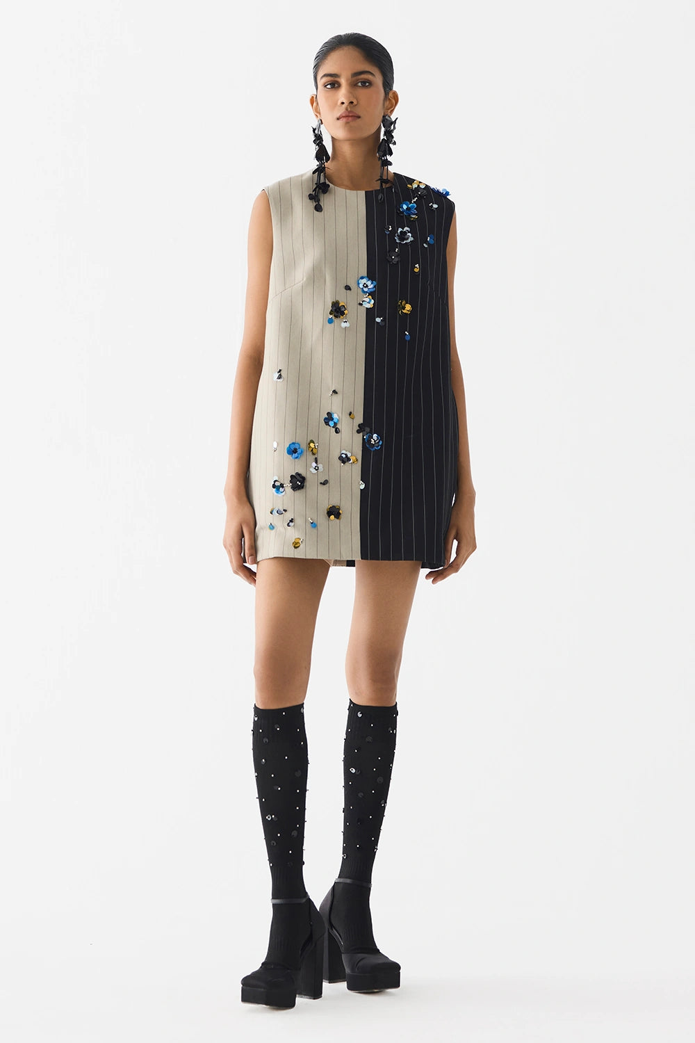 Buds Half and Half Suiting Dress