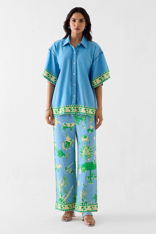 Nila Boxy Shirt And Trousers