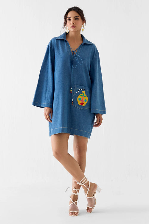 Indigo Short Dress