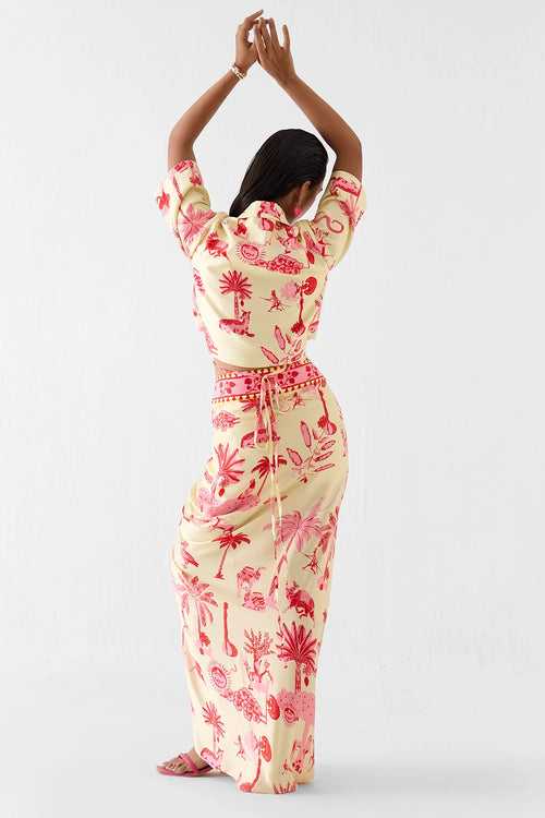 Sawai Crop Blazer And Skirt