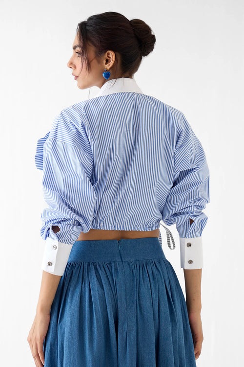 Azure Crop Shirt