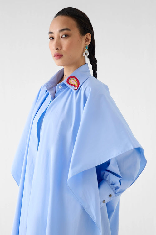 Azure Layered Poplin Shirt