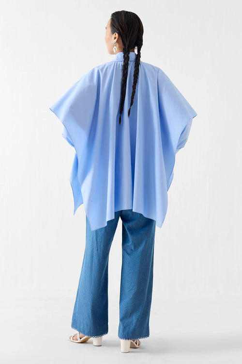 Azure Layered Poplin Shirt