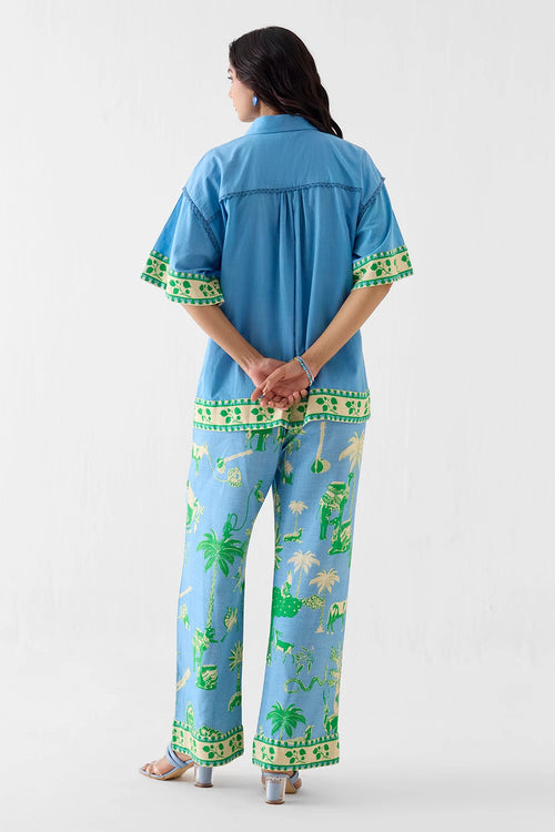 Nila Boxy Shirt And Trousers