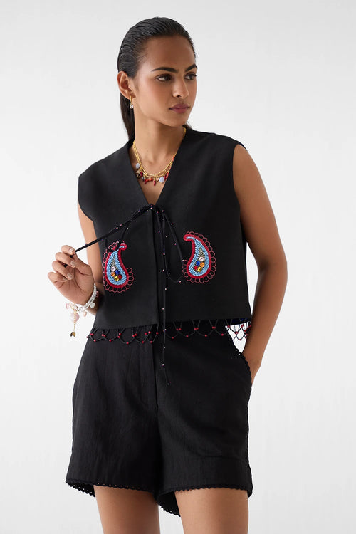 Sahara Night Vest And Shorts