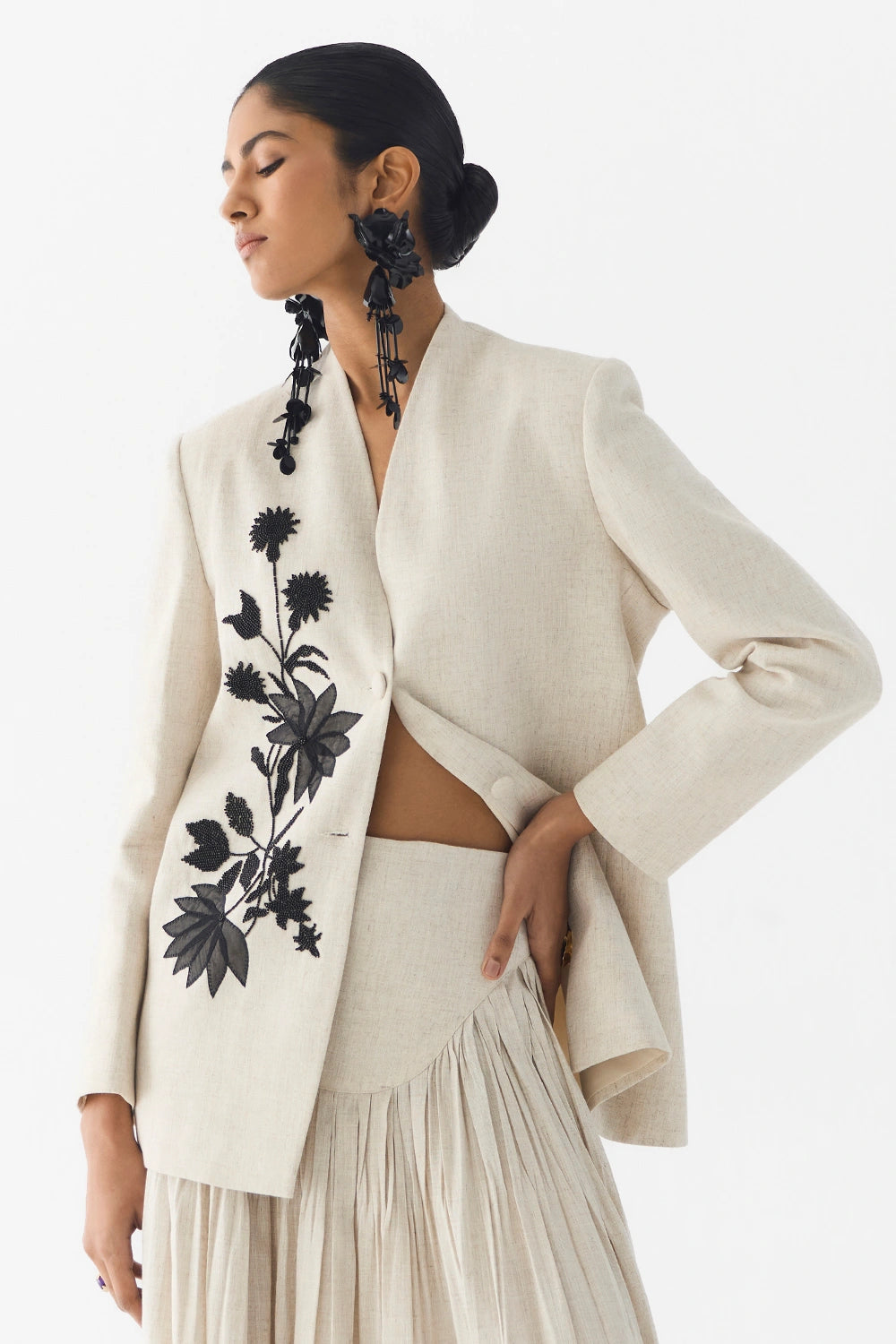 Tiger Lily Linen Blazer and Skirt