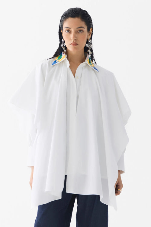 Calla Layered Poplin Shirt