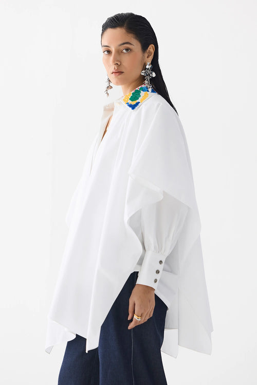 Calla Layered Poplin Shirt