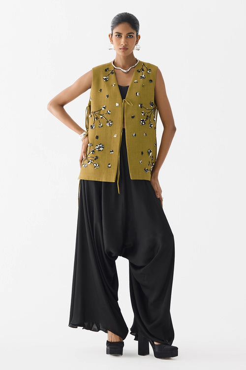 Tiger Lily Vest and Dhoti Pants