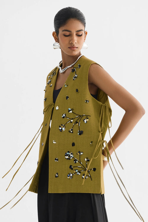 Tiger Lily Vest and Dhoti Pants