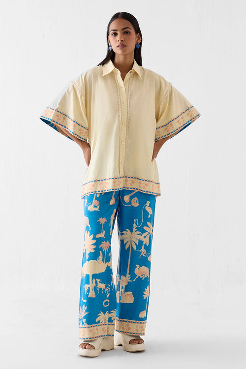 Jaipur Boxy Shirt And Trousers