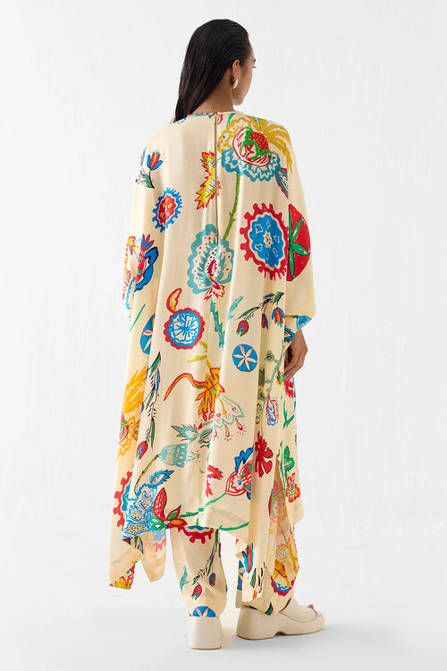 Sanganer Kimono Kurta And Pants