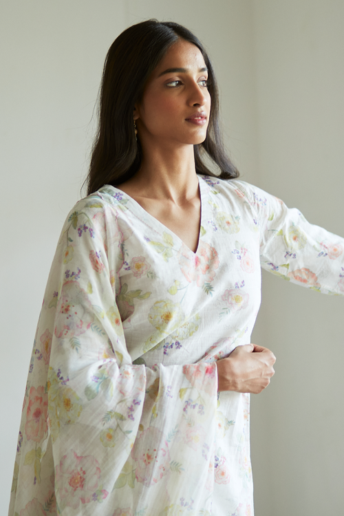 Bliss Ivory Fine Khadi Kurta Set