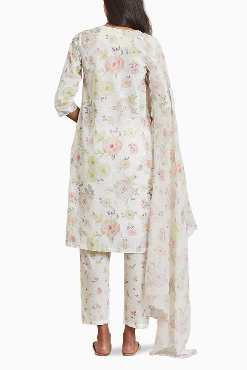 Bliss Ivory Fine Khadi Kurta Set
