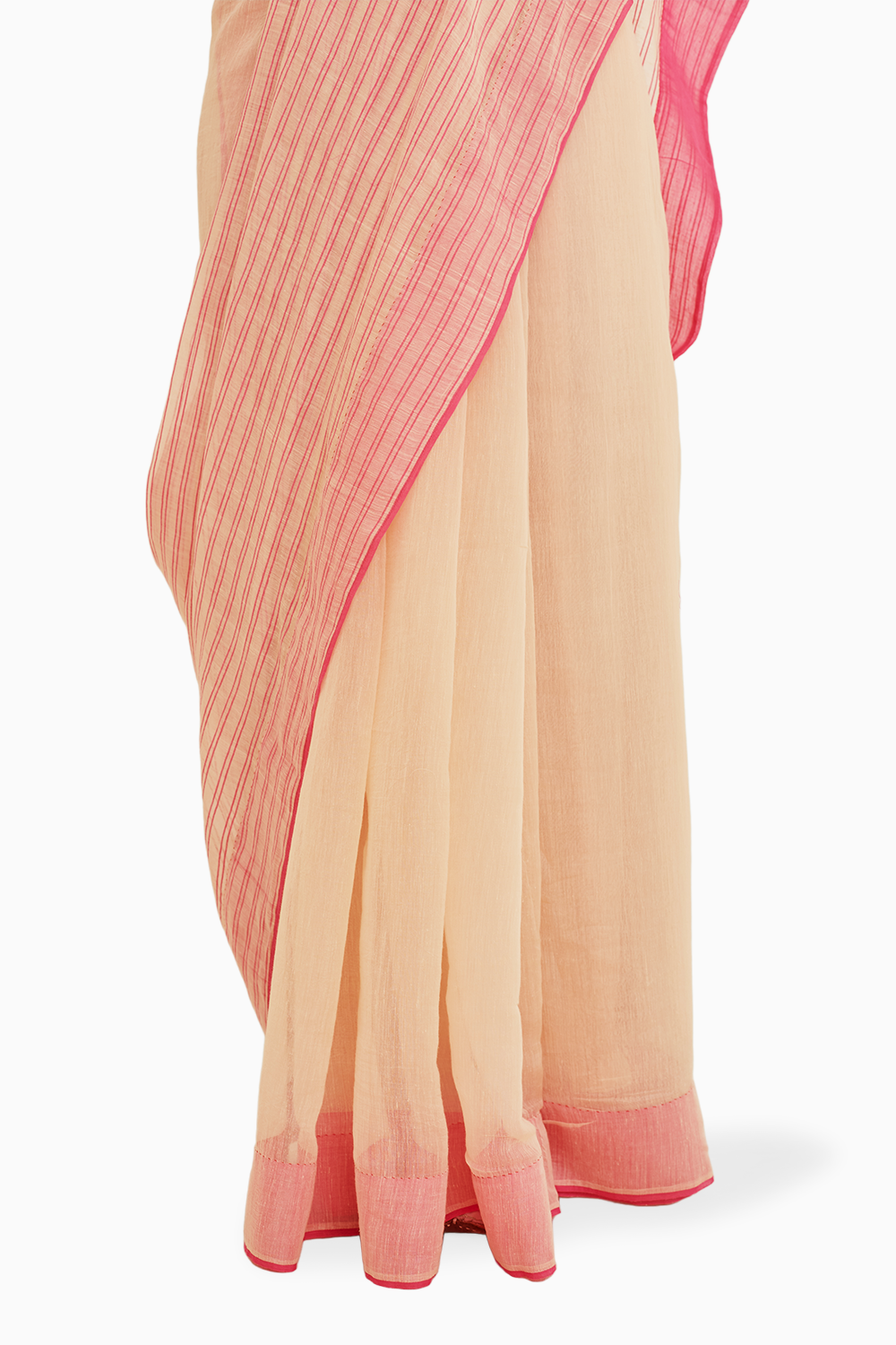 Nostalgia Pink Fine Silk Khadi Saree