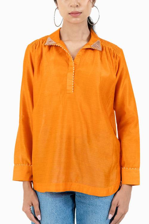 Orange Summer Shirt