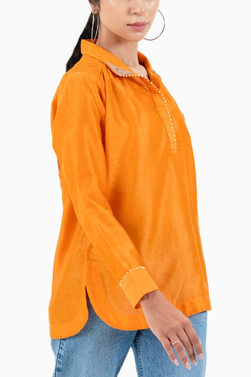 Orange Summer Shirt