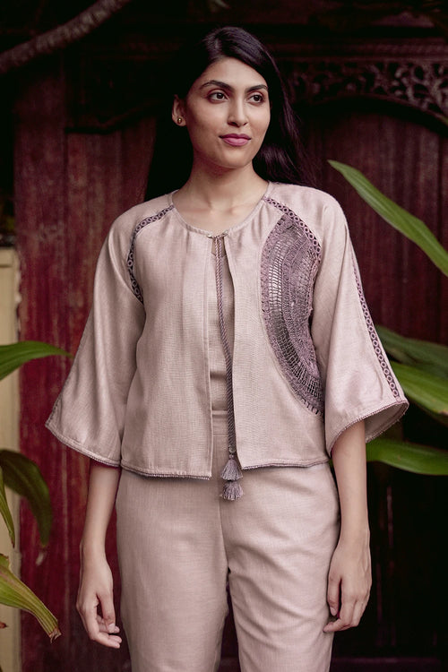 Summer Threads Mauve Cara Jacket Set