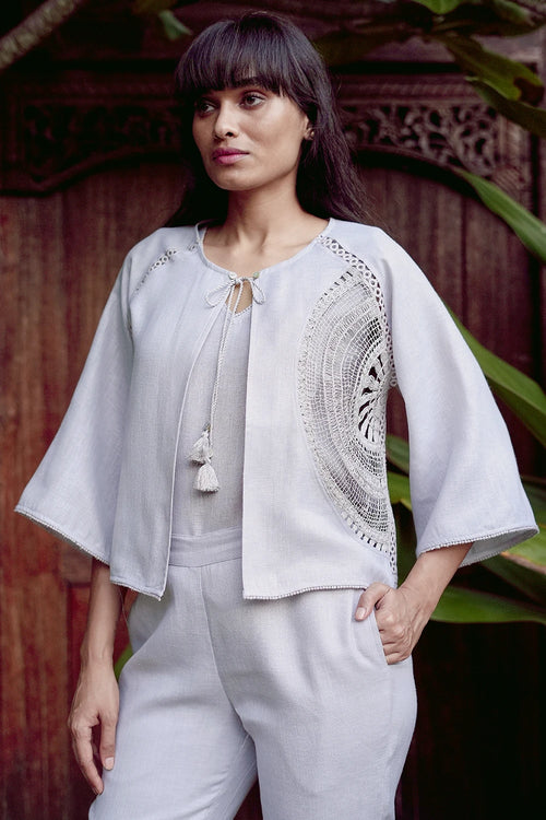 Summer Threads Smoke Cara Jacket Set