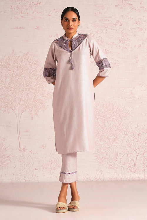 Summer Threads Mauve Cara Kurta Set