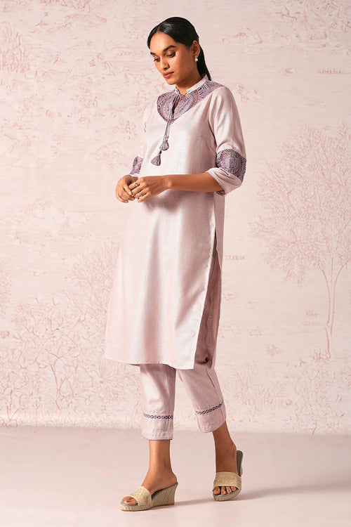 Summer Threads Mauve Cara Kurta Set