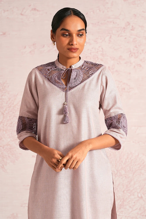 Summer Threads Mauve Cara Kurta Set