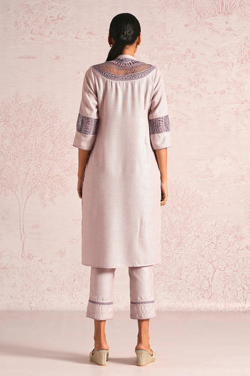 Summer Threads Mauve Cara Kurta Set
