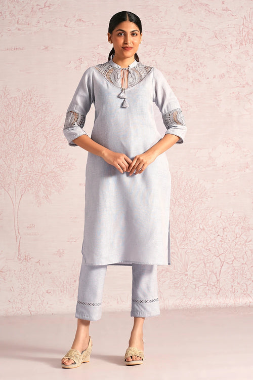Summer Threads Smoke Cara Kurta Set