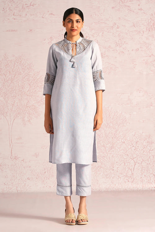 Summer Threads Smoke Cara Kurta Set