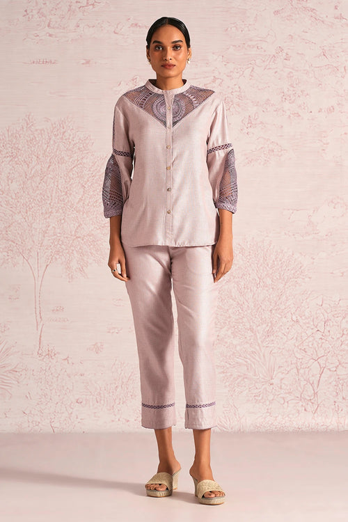 Summer Threads Mauve Cara Shirt Co-ord Set