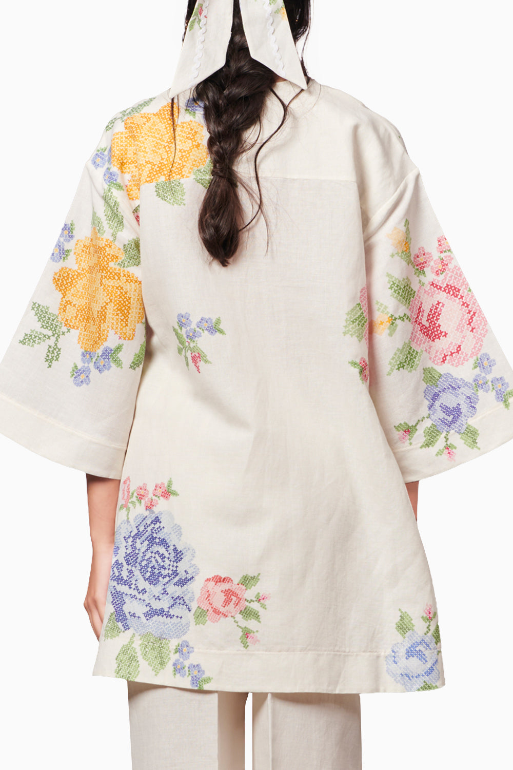 Summer Roses Kurta Shirt