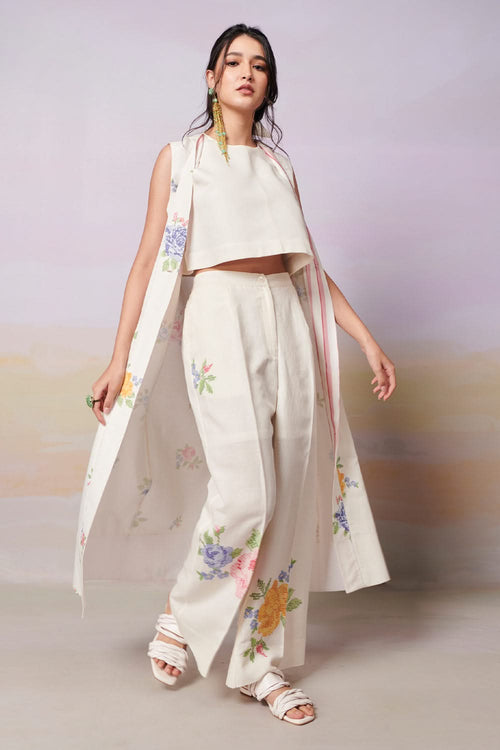 Summer Roses Sleeveless Overlay