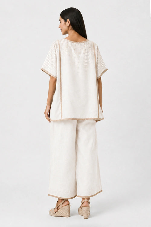 White Sunlit Tiles Square Co-ord Set