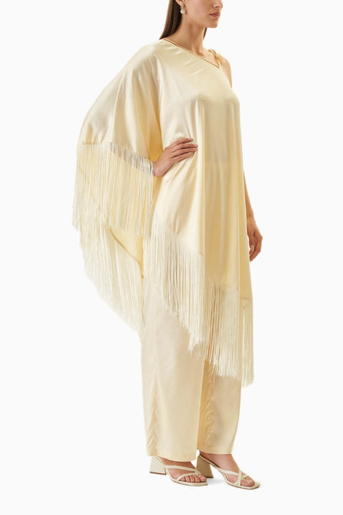 Cream Satin Savannah Co-ord Set