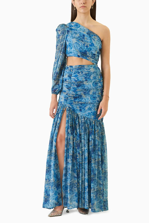Blue Ariel Long Dress