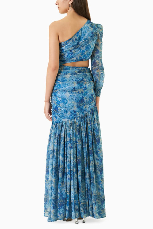 Blue Ariel Long Dress