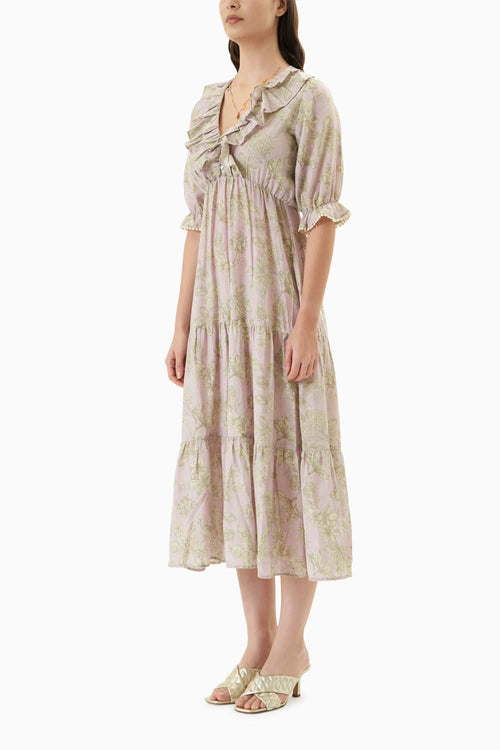Lilac Midi Dress