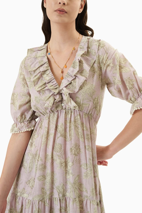 Lilac Midi Dress