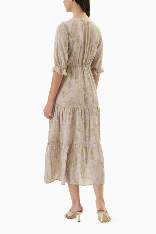Lilac Midi Dress