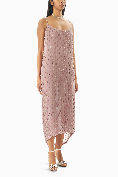 Bea Powder Mauve Dress